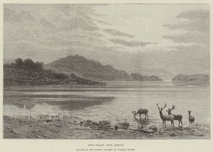 Deer Island, Loch Lomond, Picture in the Dudley Gallery by Walter Severn